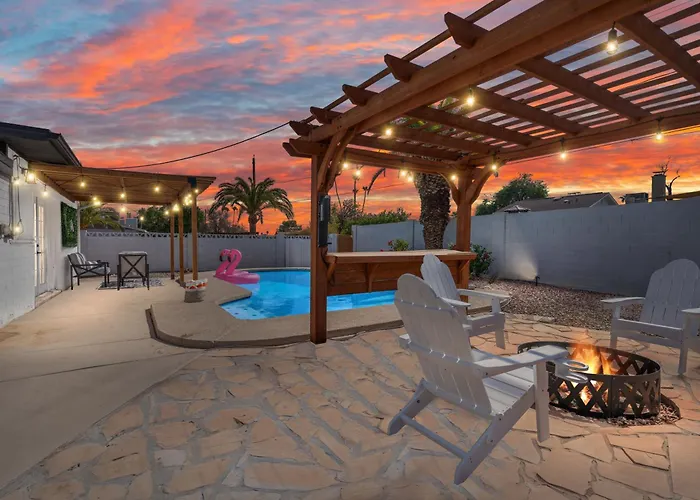 Сasa de vacaciones The Oasis In With Heated Pool And Arcade Tempe